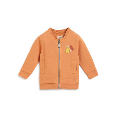 Boys Medium Orange Printed Sweatshirt